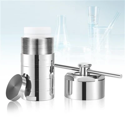 TOPTION Adweithydd Awtoclaf Synthesis Hydrothermol wedi'i Leinio PTFE